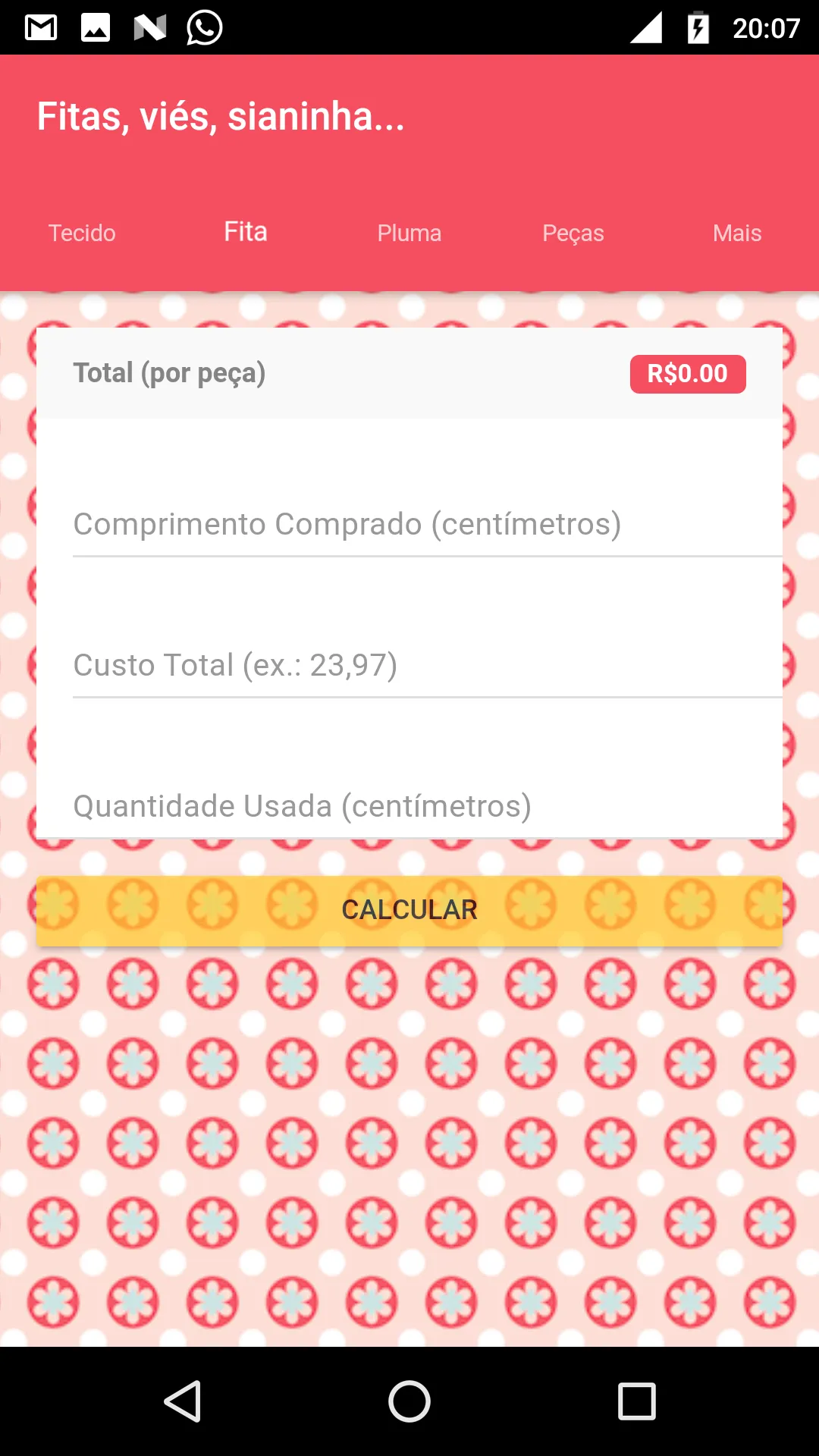 Calculadora de Artesanato | Indus Appstore | Screenshot