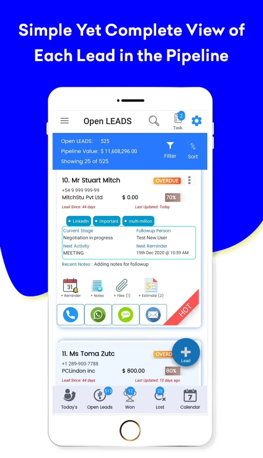 One Dollar CRM Mobile App | Indus Appstore | Screenshot