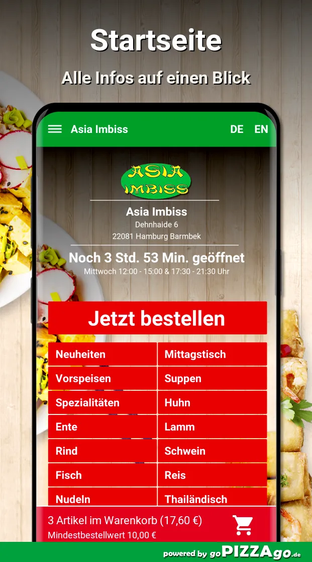 Asia Imbiss Hamburg Barmbek | Indus Appstore | Screenshot