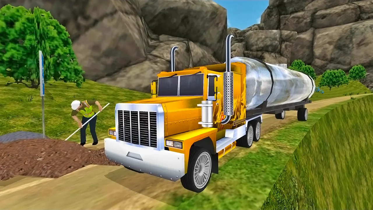 Offroad Oil Tanker Truck Game | Indus Appstore | Screenshot