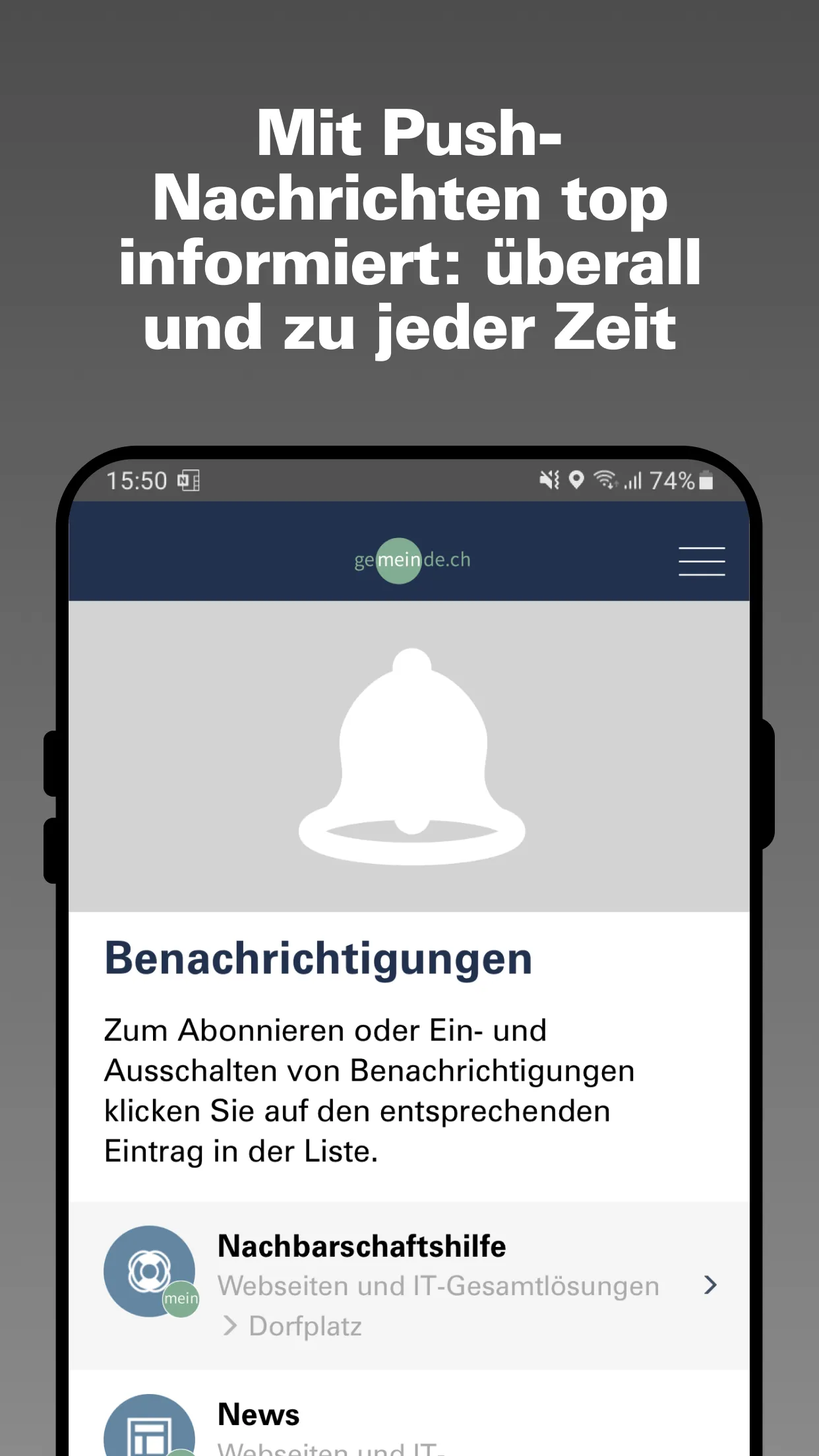 Gemeinde.ch | Indus Appstore | Screenshot