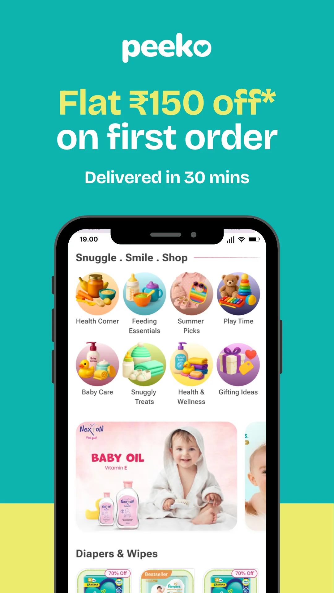 Peeko: Baby products in 60 min | Indus Appstore | Screenshot