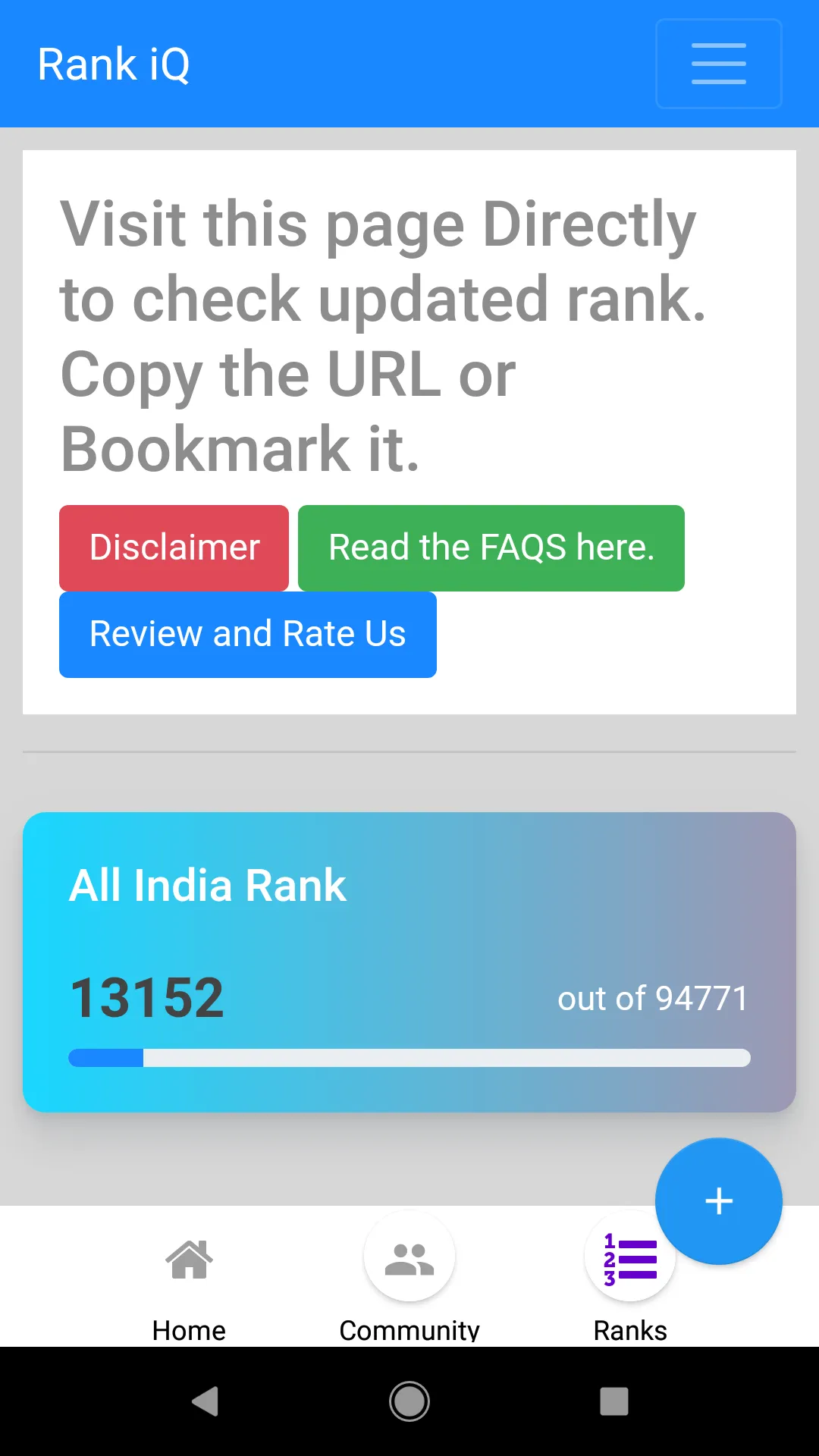 RankiQ Predictor | Indus Appstore | Screenshot