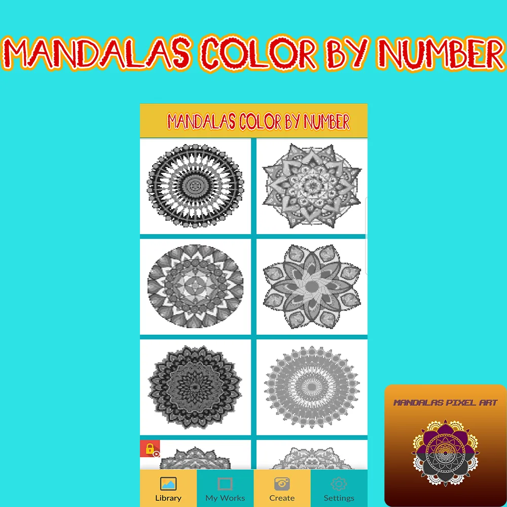 Mandala Pixel Color By Number | Indus Appstore | Screenshot