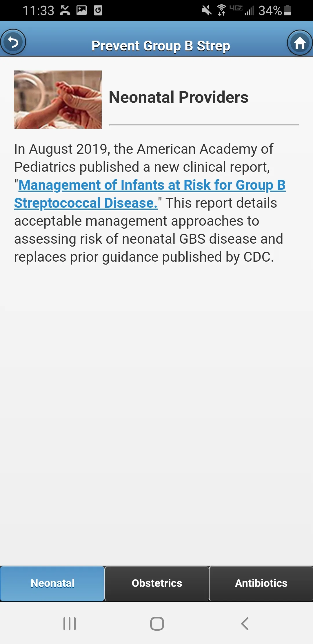 Prevent Group B Strep(GBS) | Indus Appstore | Screenshot