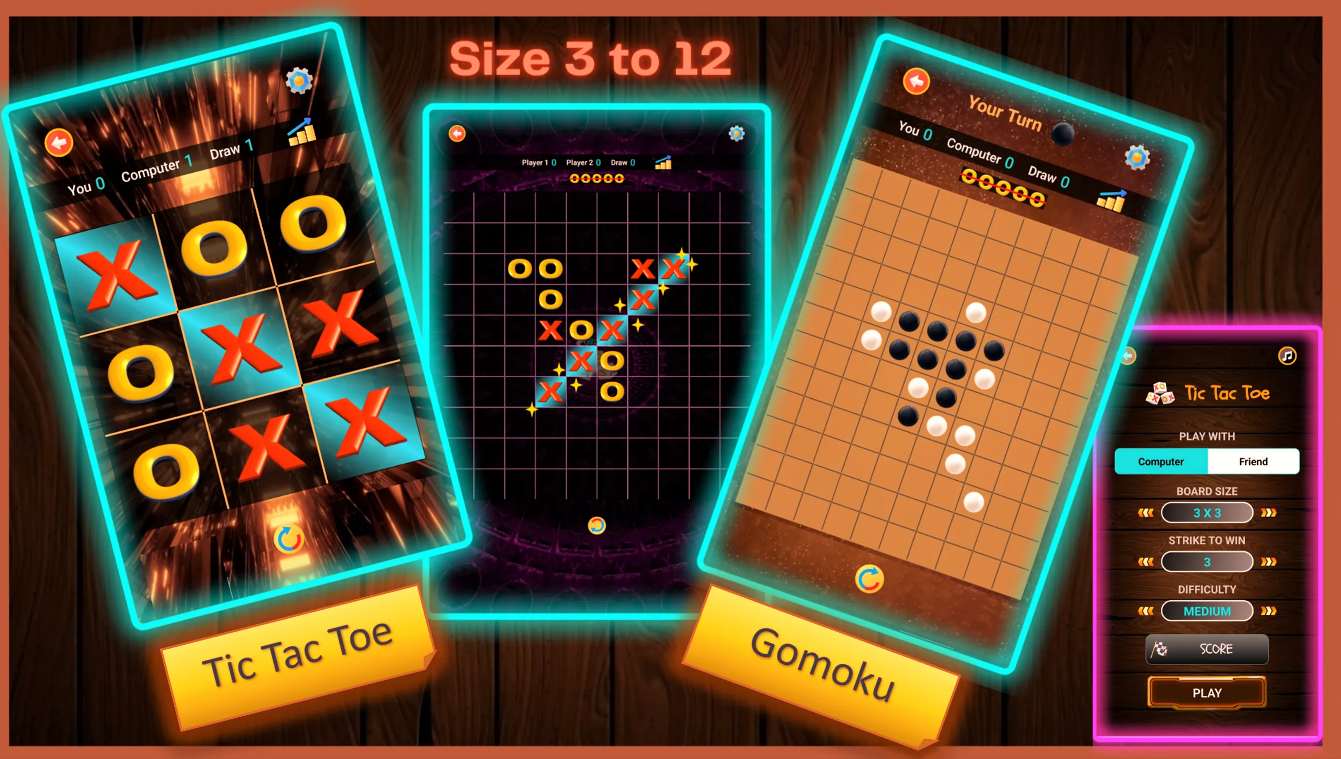 Cool Tic Tac Toe - Gomoku | Indus Appstore | Screenshot