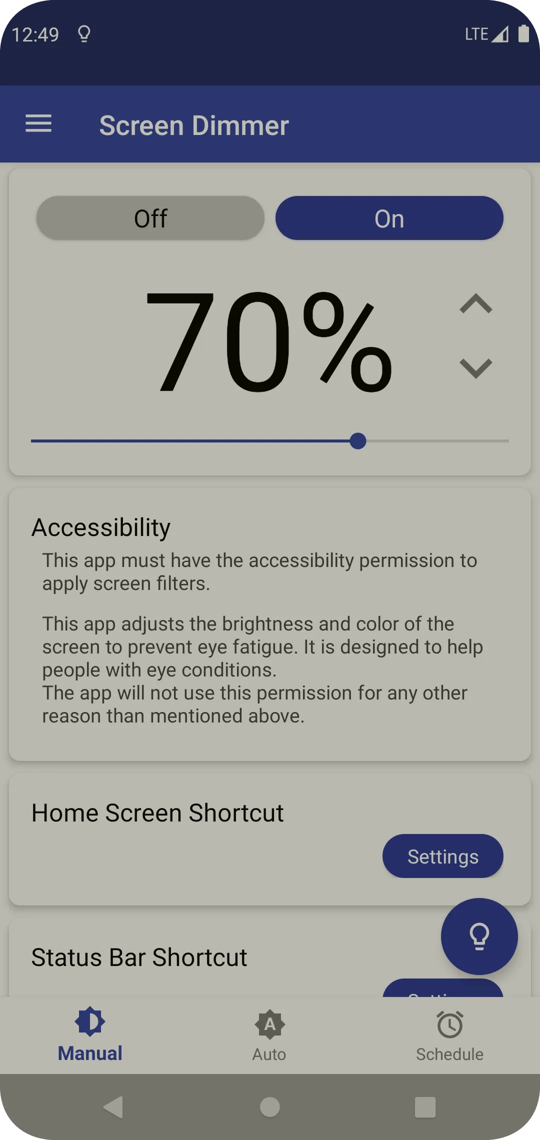 Auto Screen Dimmer | Indus Appstore | Screenshot