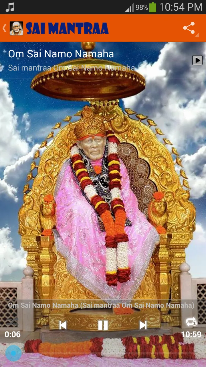 Sai Mantraa Om Sai Namo Namaha | Indus Appstore | Screenshot