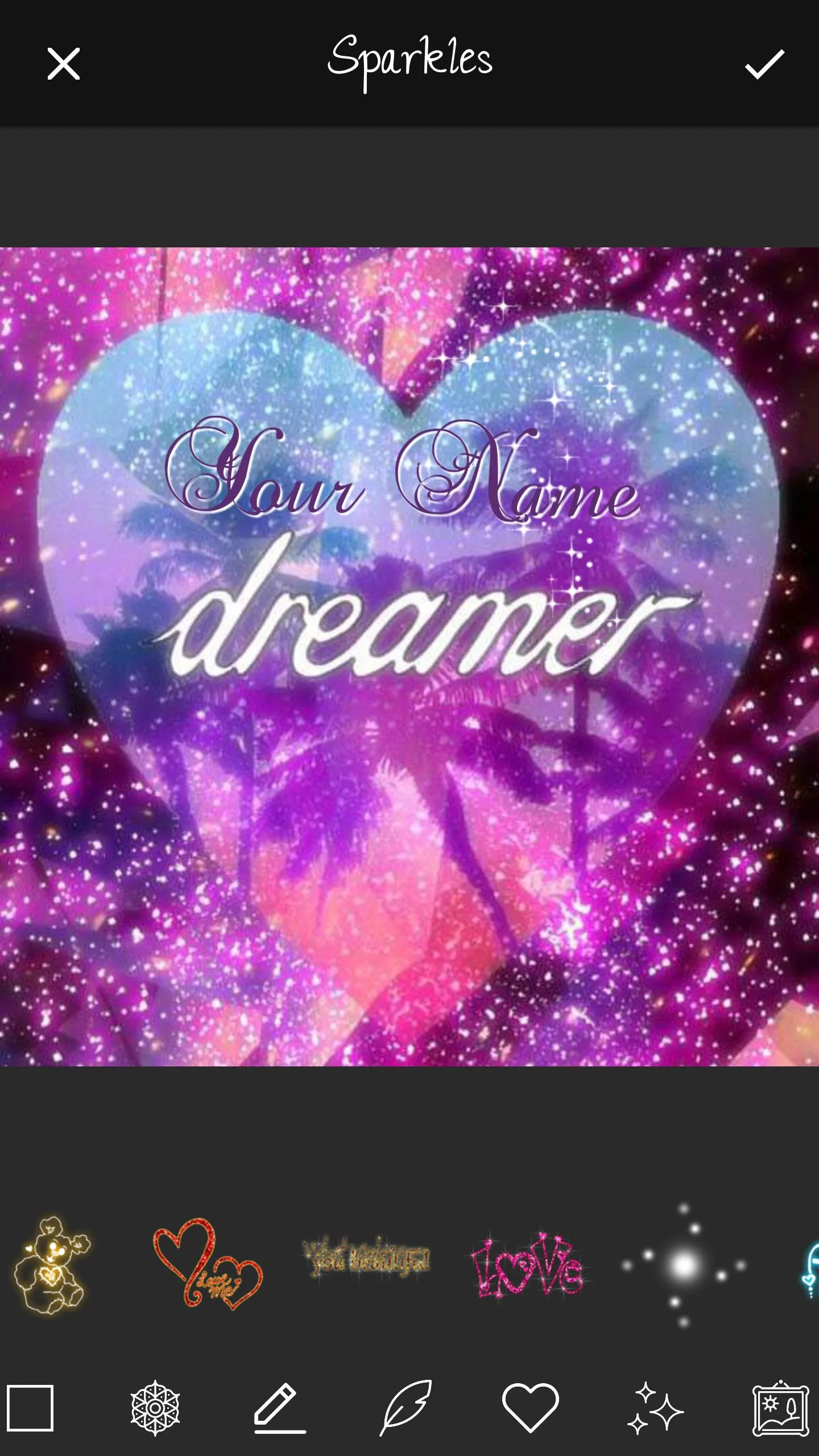 Glitter Name Art Maker | Indus Appstore | Screenshot