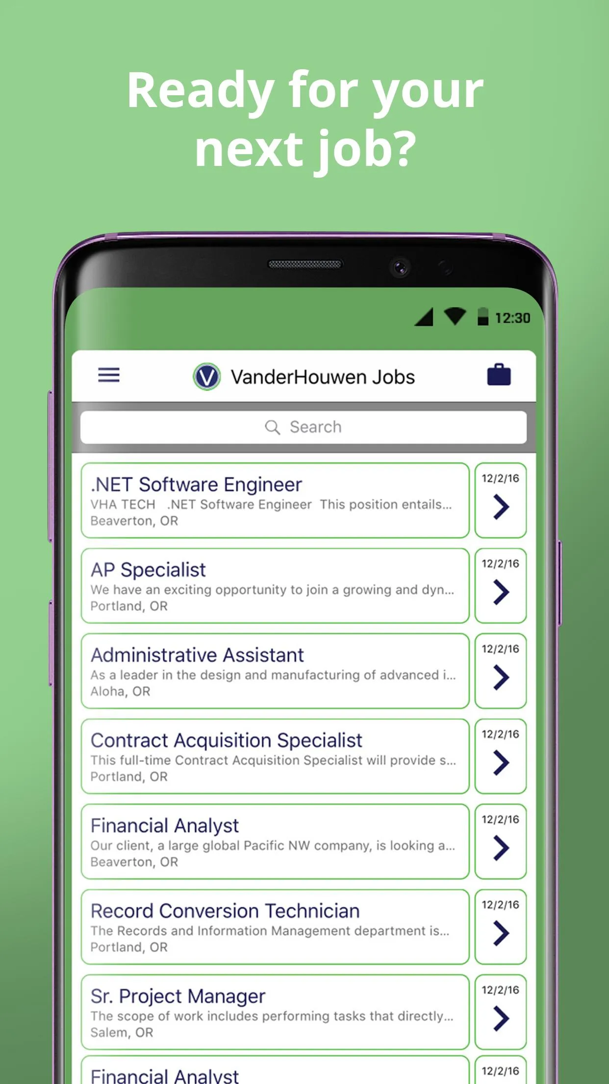 VanderJobs | Indus Appstore | Screenshot