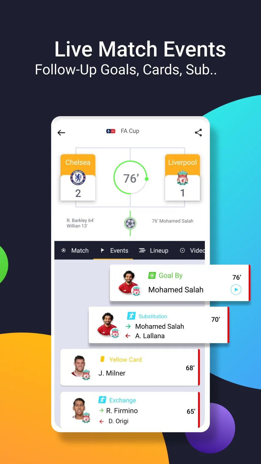 mobiSCORE Today Live Scores | Indus Appstore | Screenshot