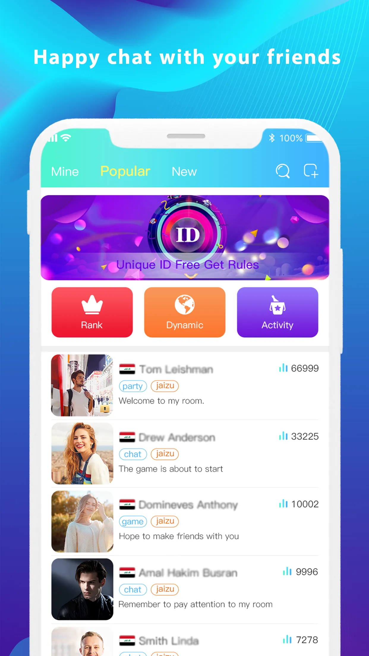 HuChat -  Voice Chat Rooms | Indus Appstore | Screenshot