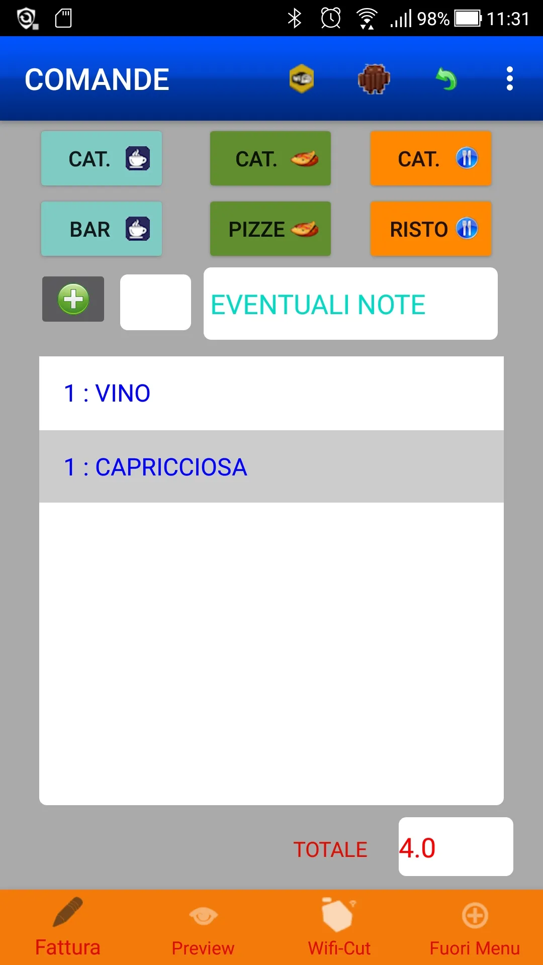 COMANDE RISTO BAR PRO | Indus Appstore | Screenshot