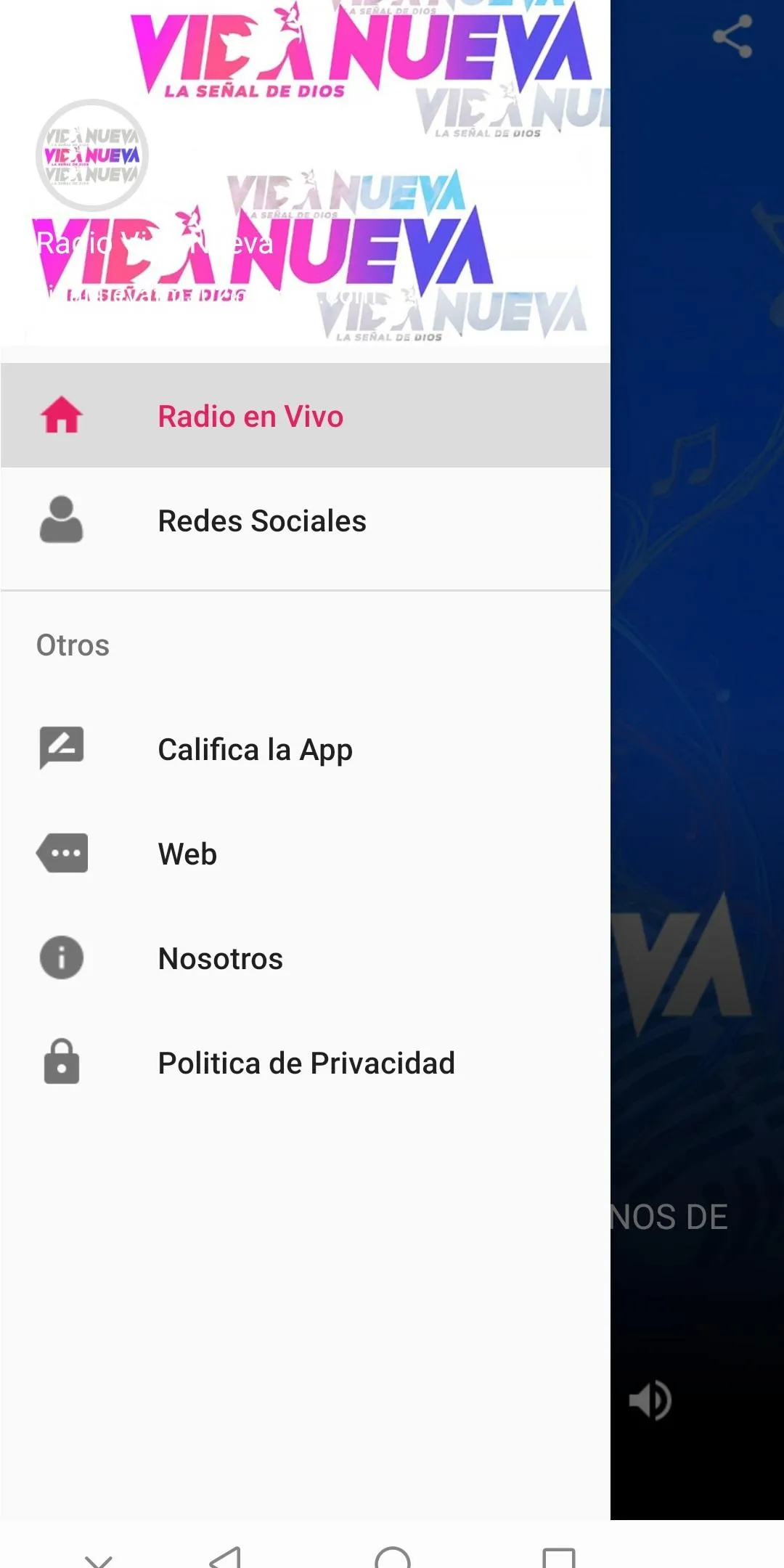 Radio Vida Nueva | Indus Appstore | Screenshot