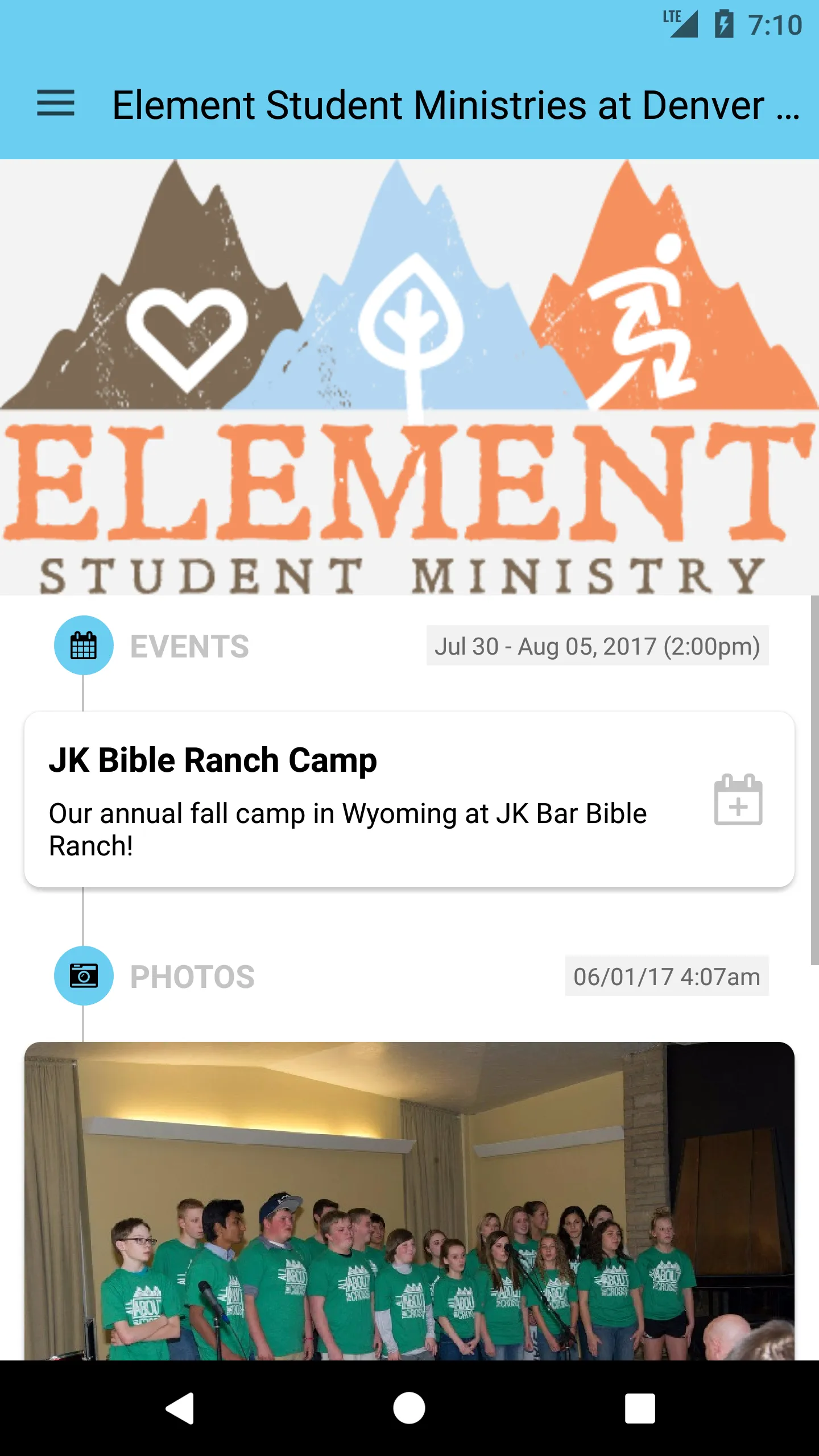 Element Student Ministries App | Indus Appstore | Screenshot