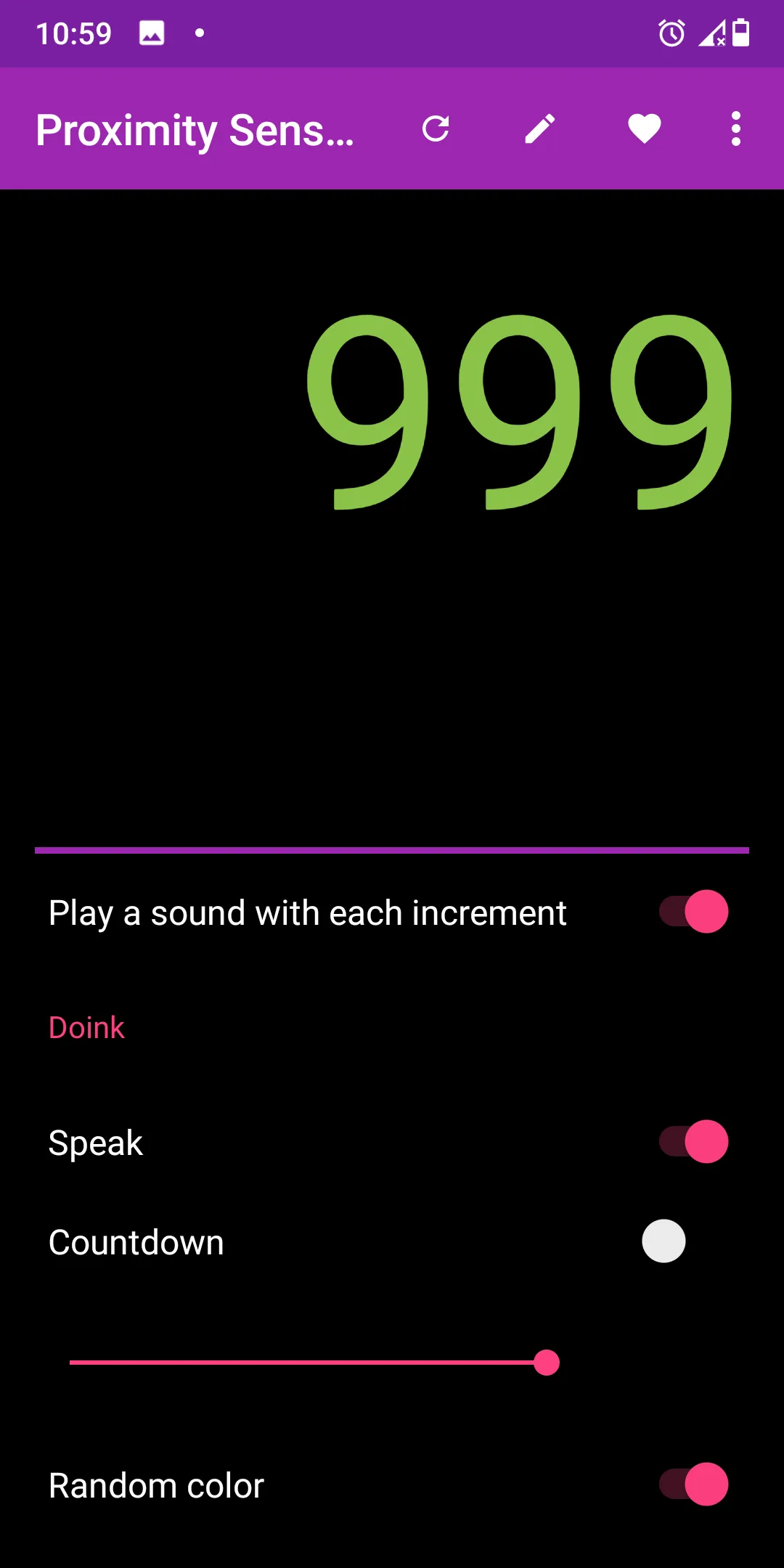 Proximity Sensor Counter | Indus Appstore | Screenshot