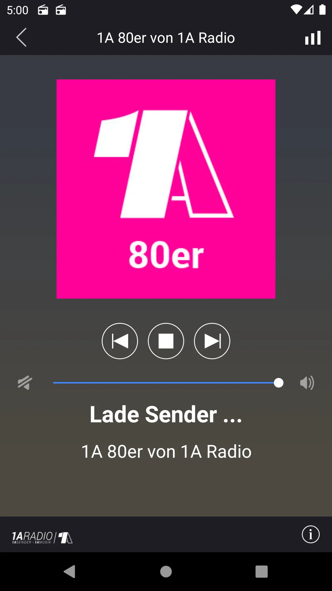 1A Radio – Radioplayer mit deu | Indus Appstore | Screenshot