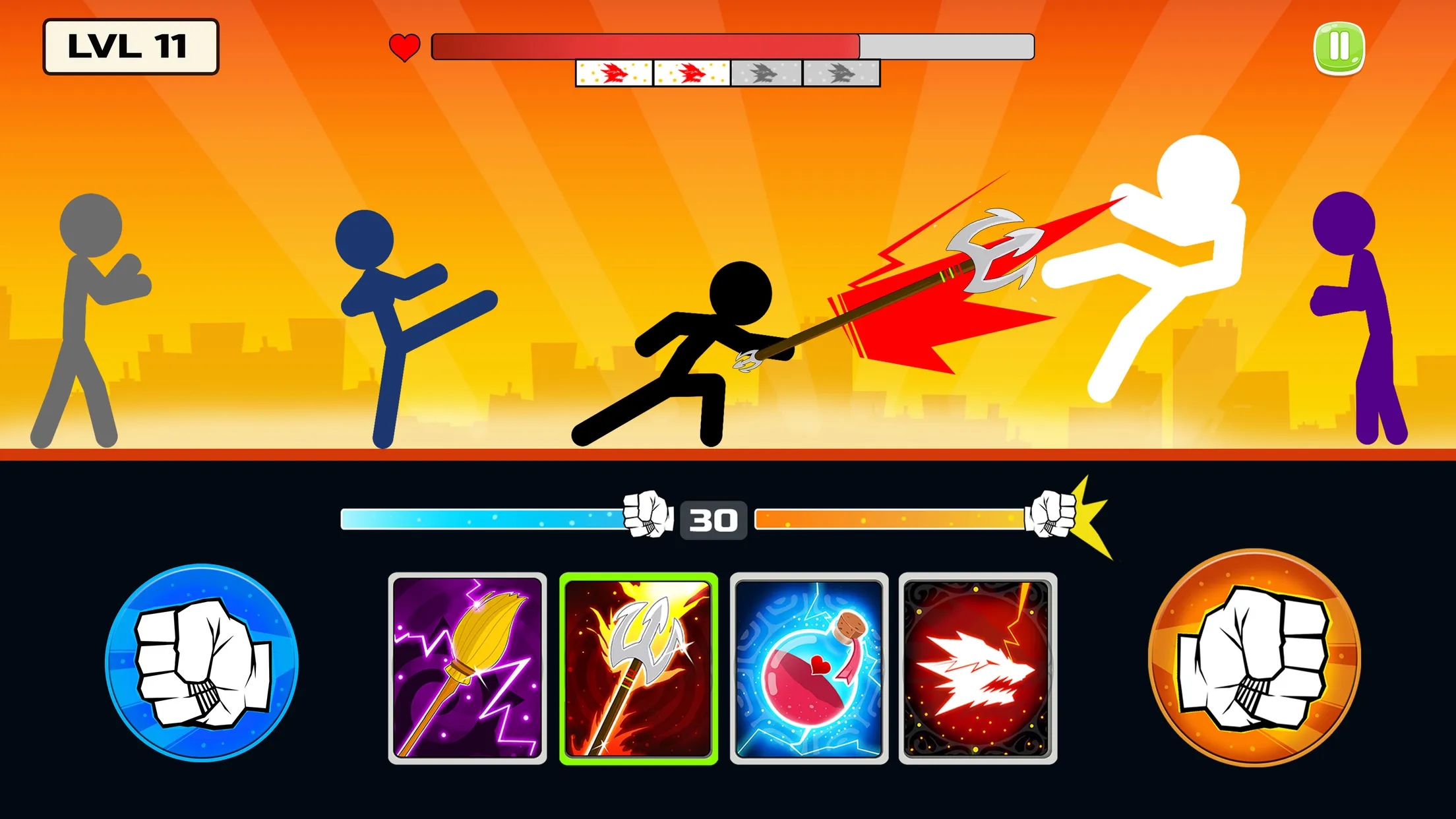 Stickman Fighter : Mega Brawl | Indus Appstore | Screenshot