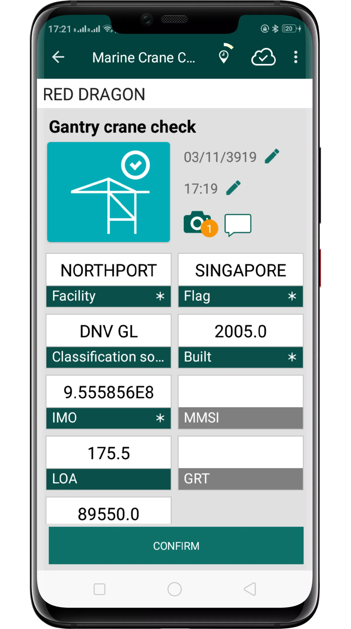 arl Marine Crane Survey | Indus Appstore | Screenshot