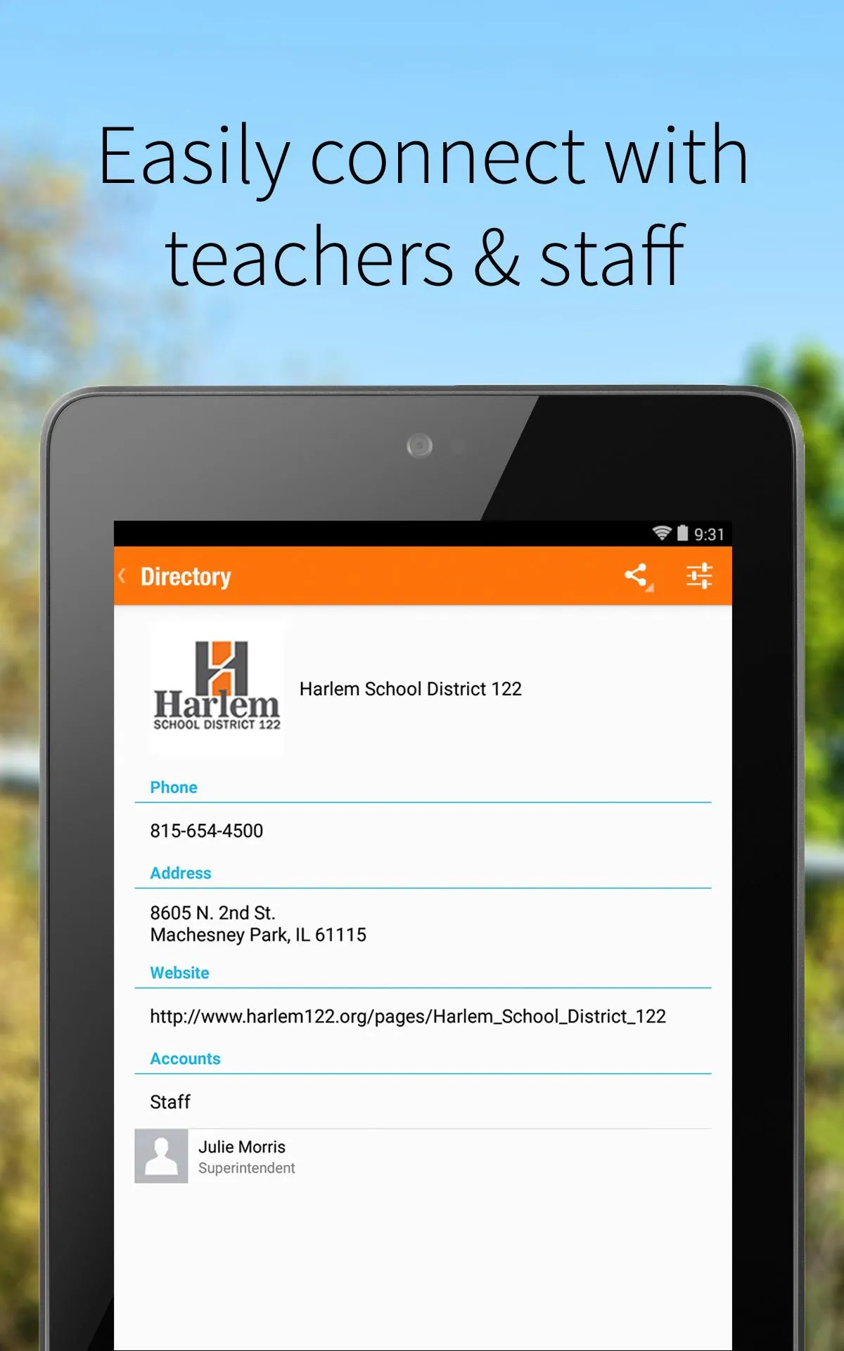 Harlem School District 122 | Indus Appstore | Screenshot