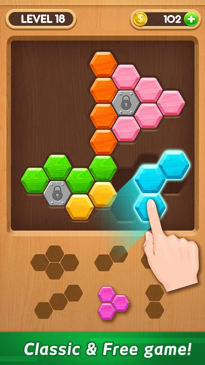 Wood Block Puzzle - Hexa | Indus Appstore | Screenshot