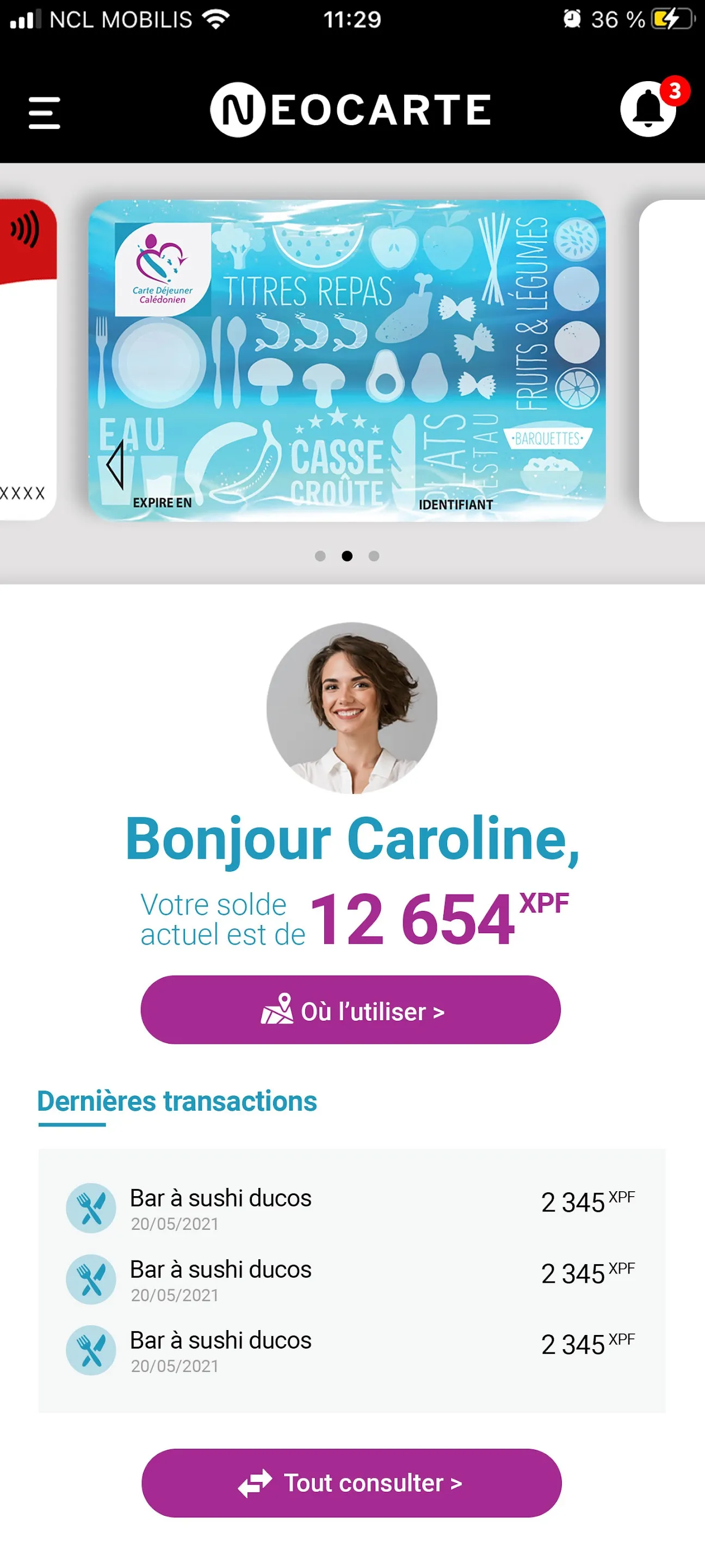 NeoCarte Bénéficiaire | Indus Appstore | Screenshot