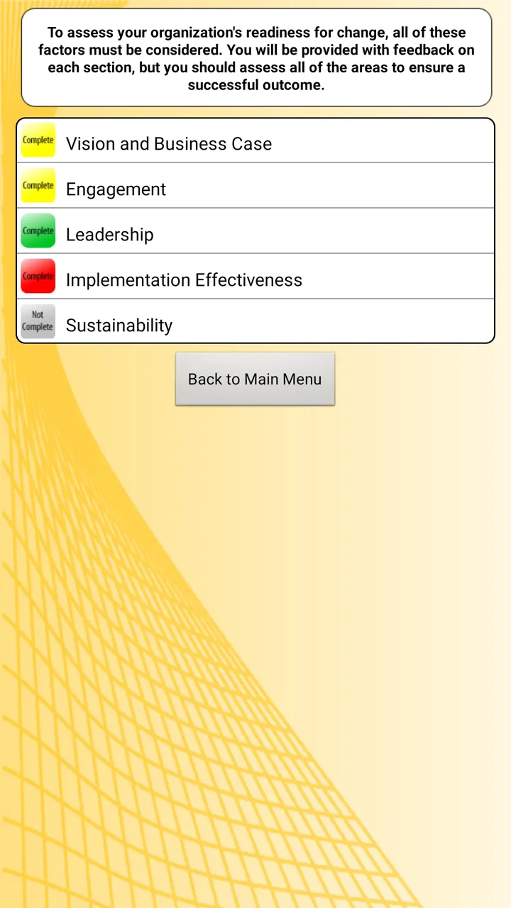 Change Readiness Audit | Indus Appstore | Screenshot