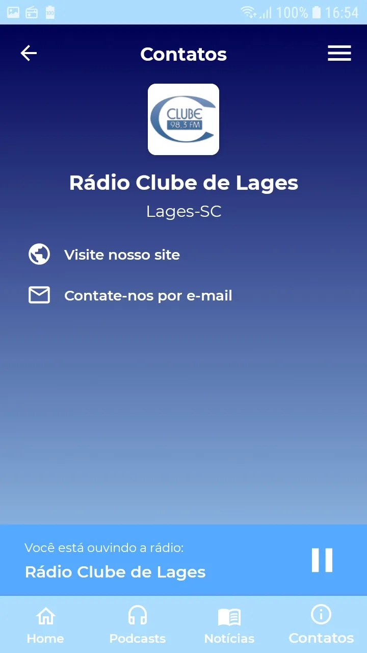 Rádio Clube de Lages | Indus Appstore | Screenshot