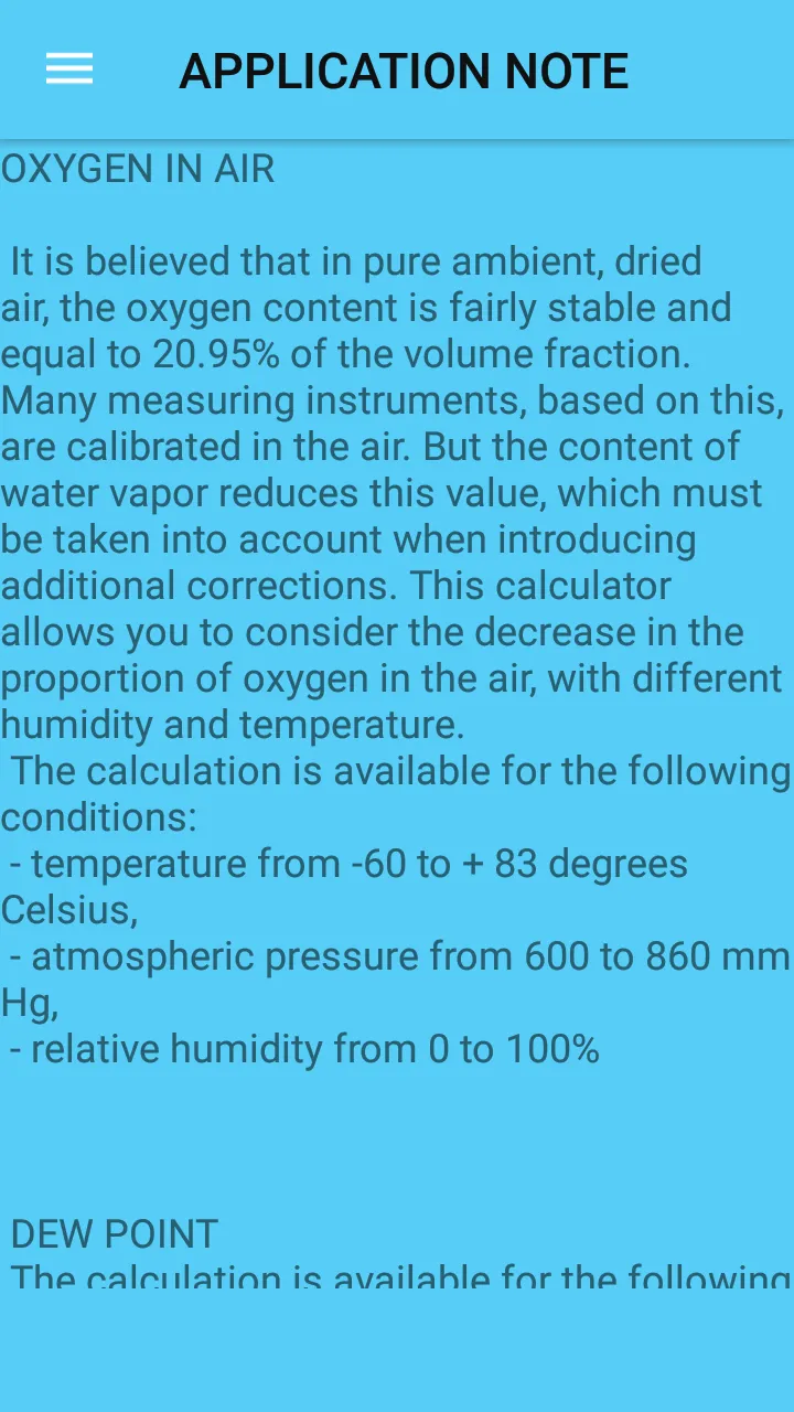 Calculation air oxygen | Indus Appstore | Screenshot