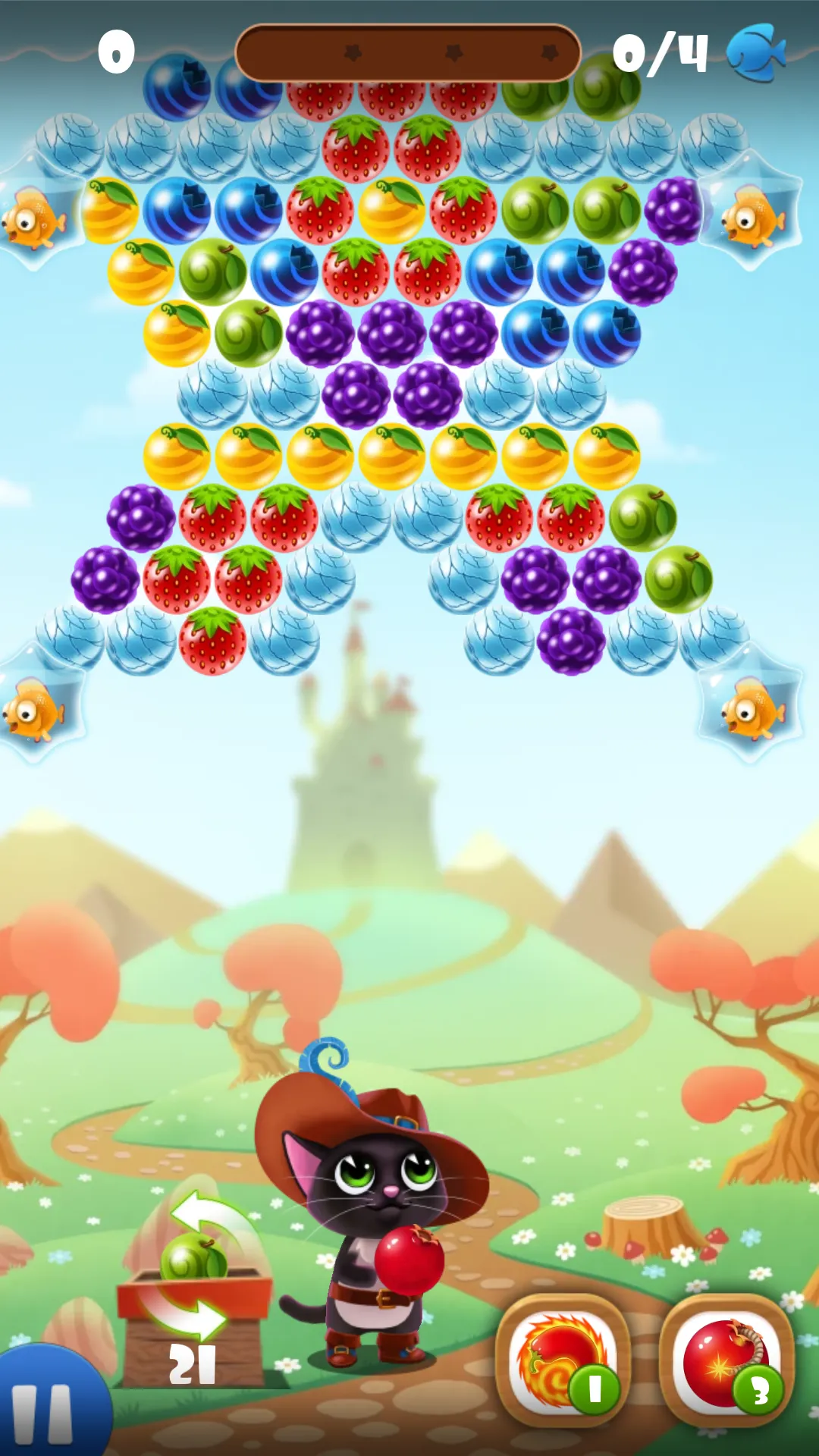 Fruity Cat: bubble shooter! | Indus Appstore | Screenshot