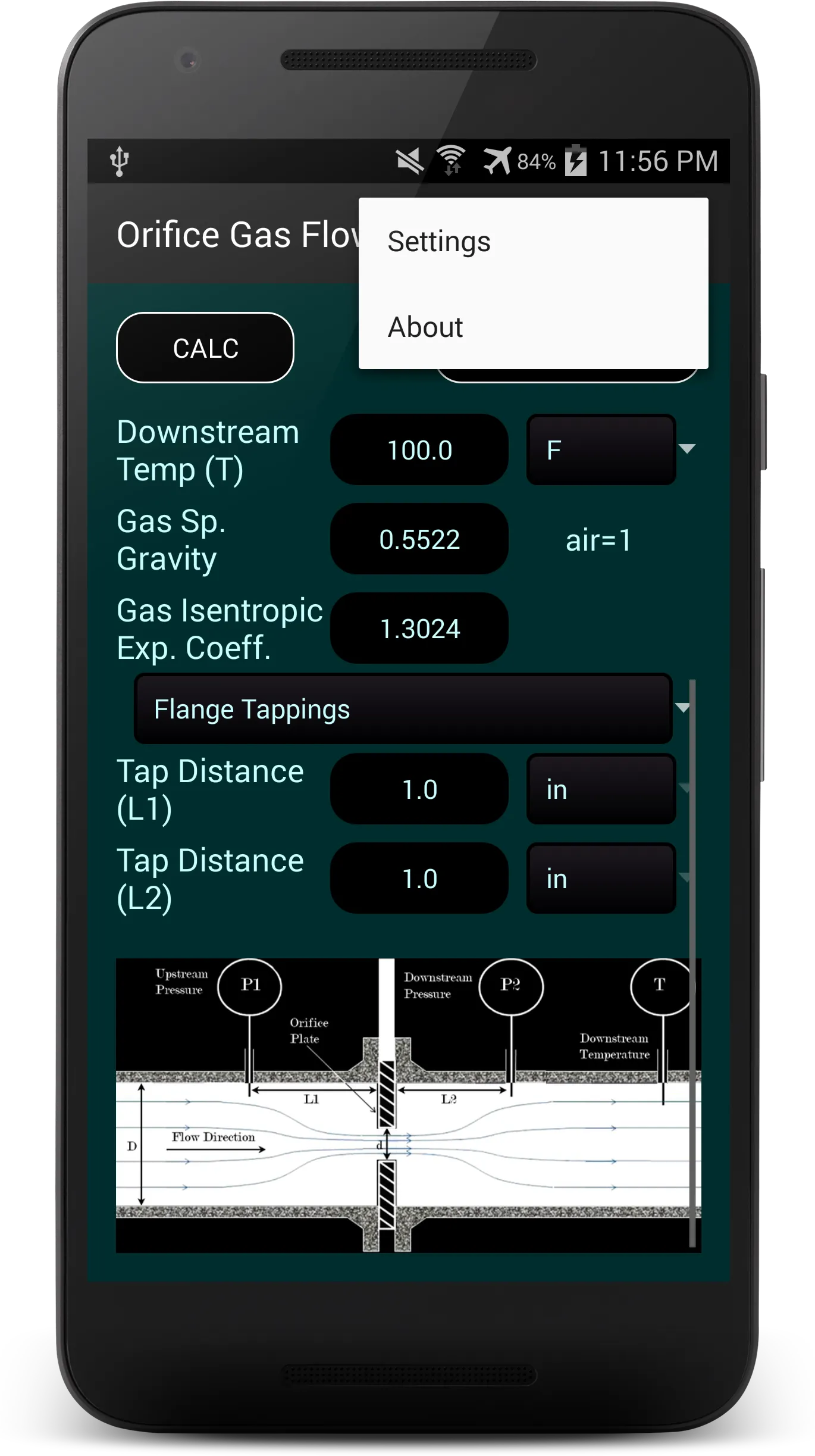 Orifice Gas Flow | Indus Appstore | Screenshot