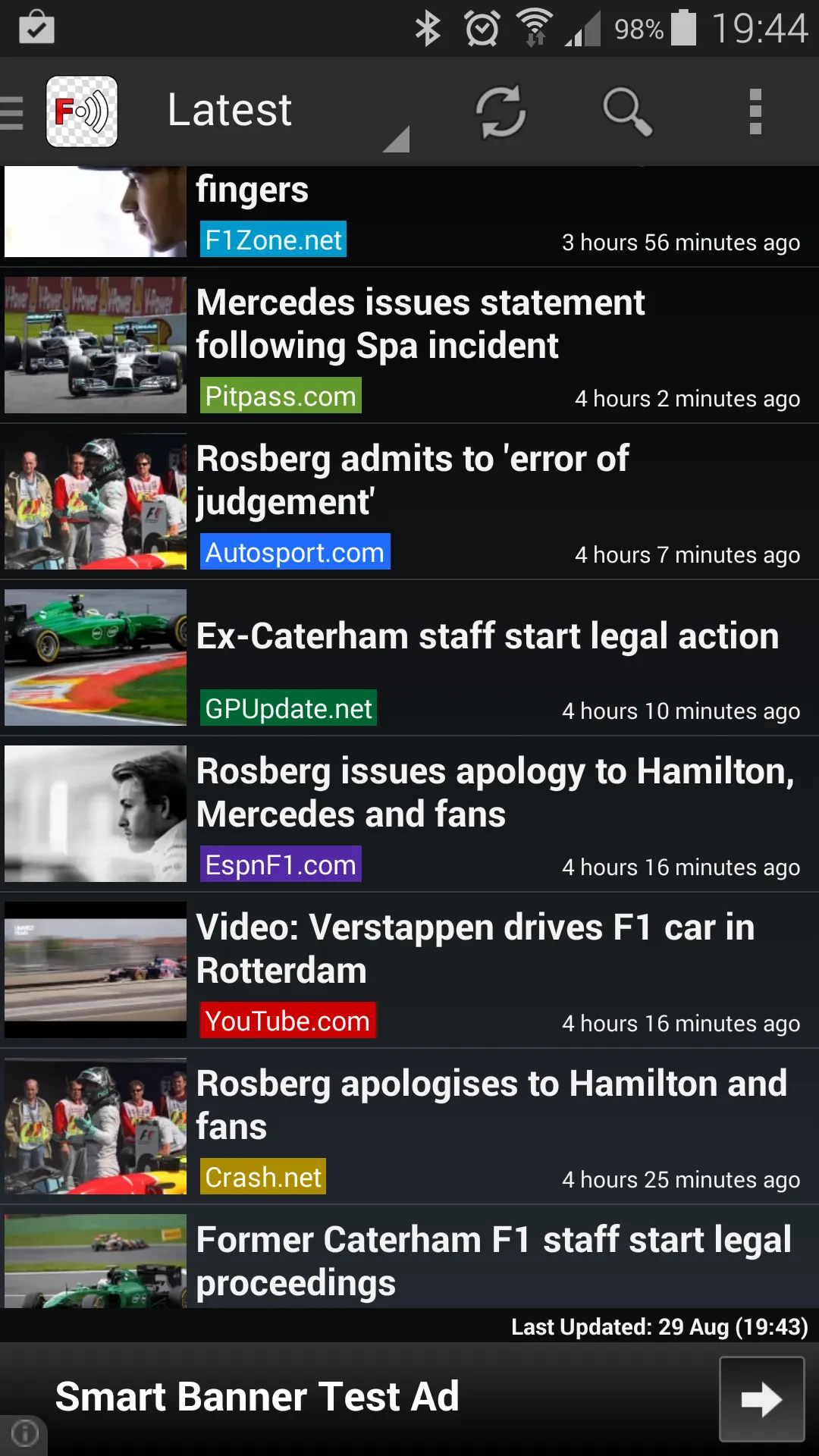 Freader1 - Formula Racing News | Indus Appstore | Screenshot