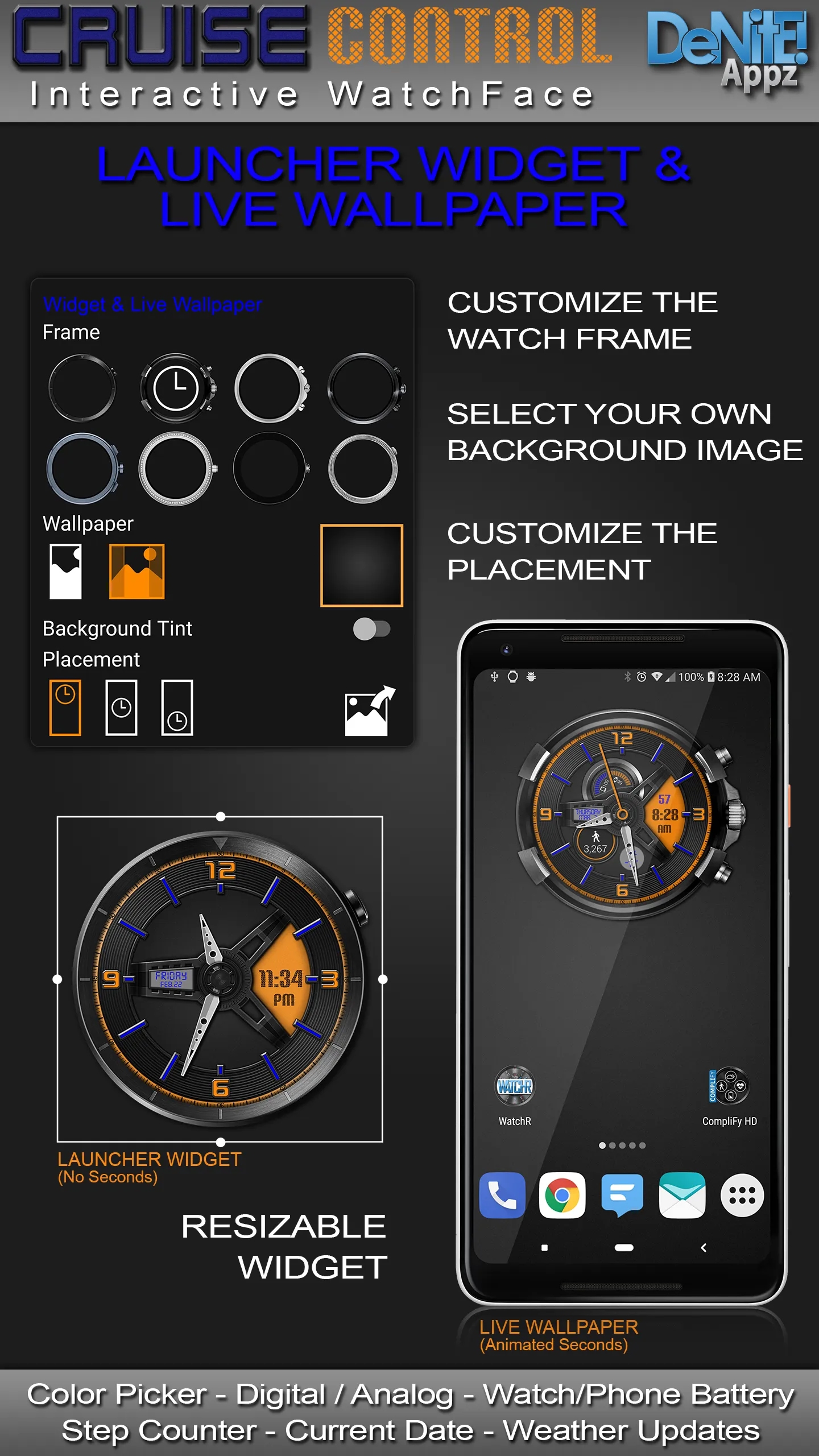 Cruise Control HD Watch Face | Indus Appstore | Screenshot