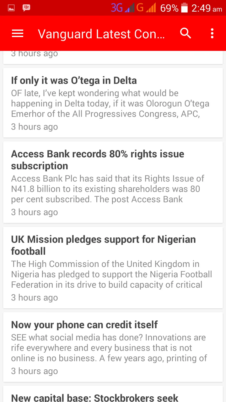 Feed for Vanguard Newspaper | Indus Appstore | Screenshot