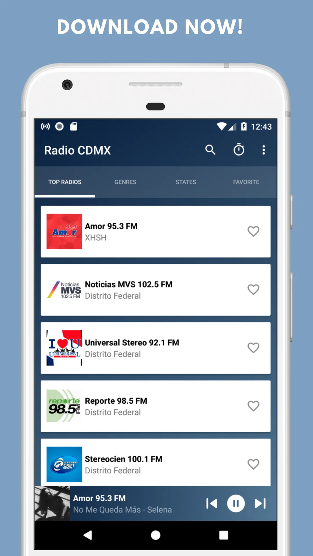 Radio Mexico City - CDMX FM AM | Indus Appstore | Screenshot