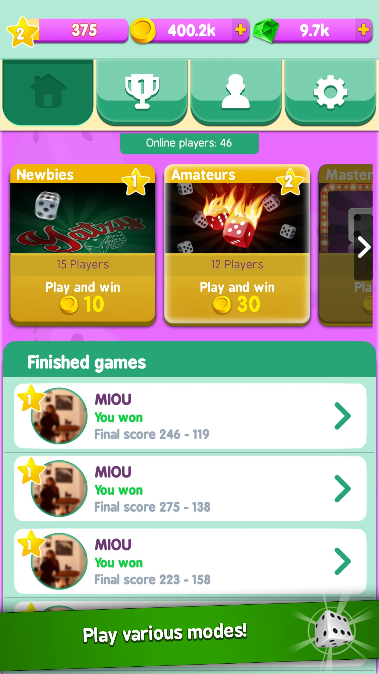 Yatzy Duels Live Tournaments | Indus Appstore | Screenshot