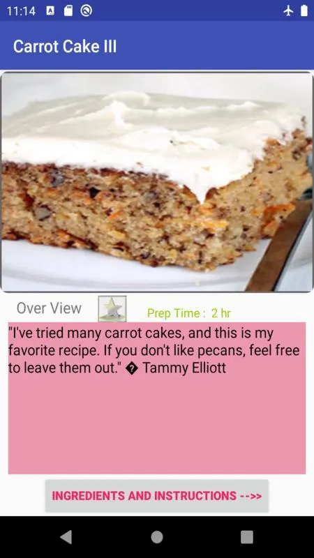 Cook carrot cake | Indus Appstore | Screenshot