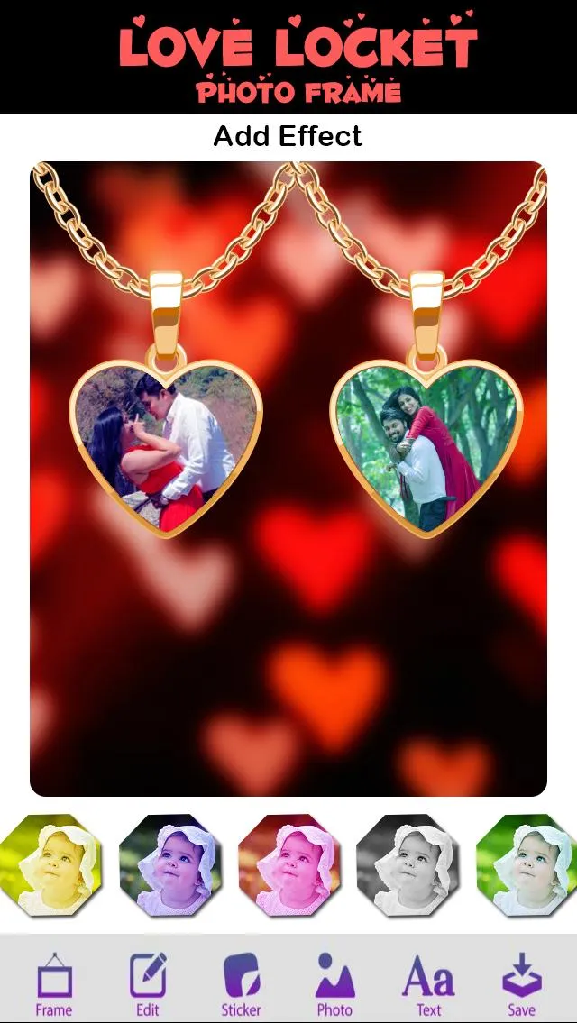 Love Locket Dual Photo Frame | Indus Appstore | Screenshot