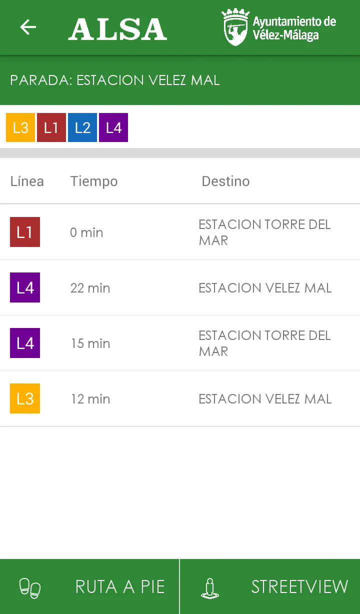 Autobuses Vélez-Málaga | Indus Appstore | Screenshot