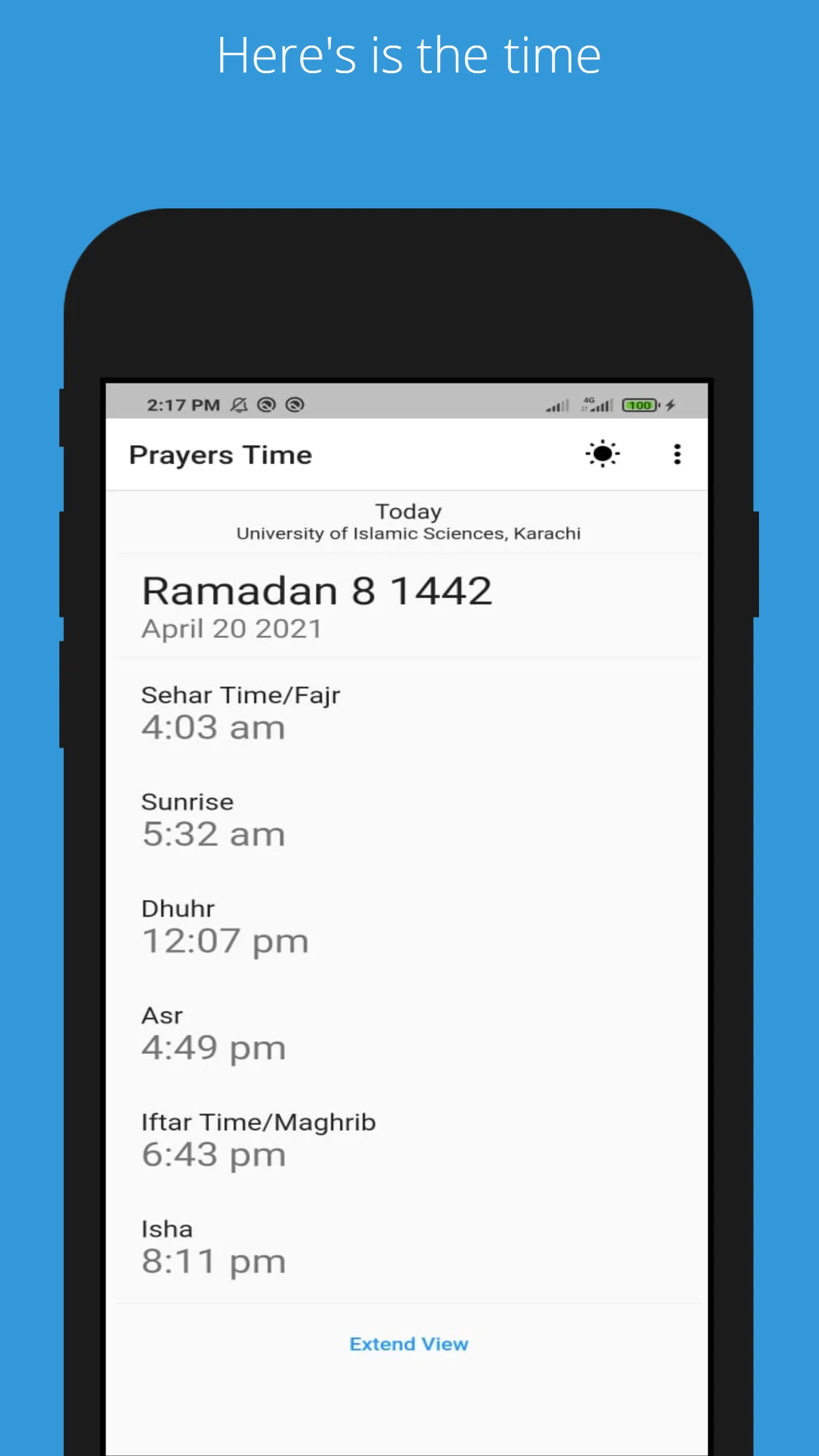 Prayers Time | Indus Appstore | Screenshot