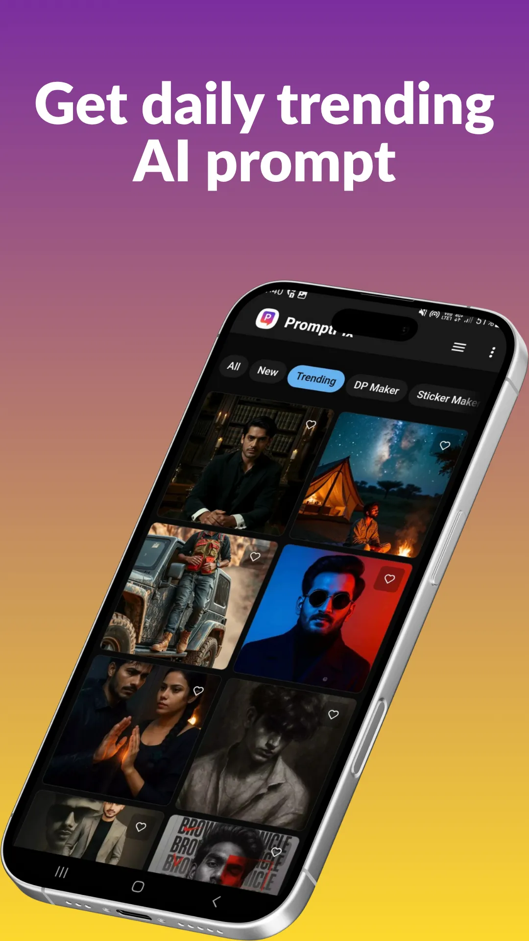 PromptPix -AI Prompt Generator | Indus Appstore | Screenshot