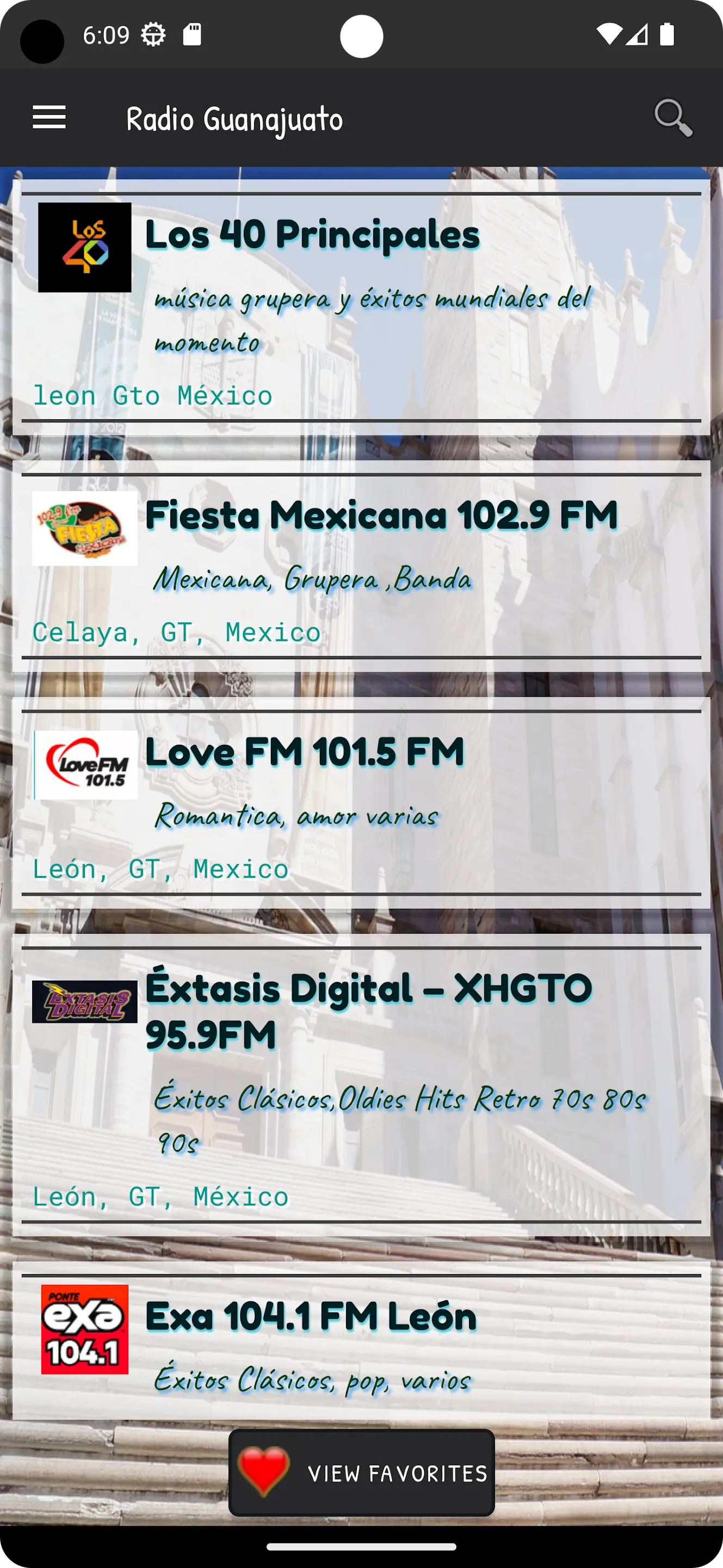 Radio Guanajuato Mexico music | Indus Appstore | Screenshot