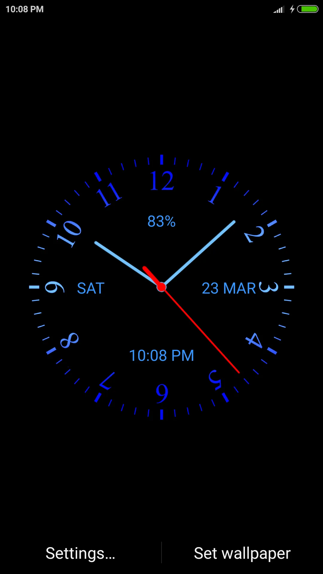 Analog Clock Live Wallpaper | Indus Appstore | Screenshot