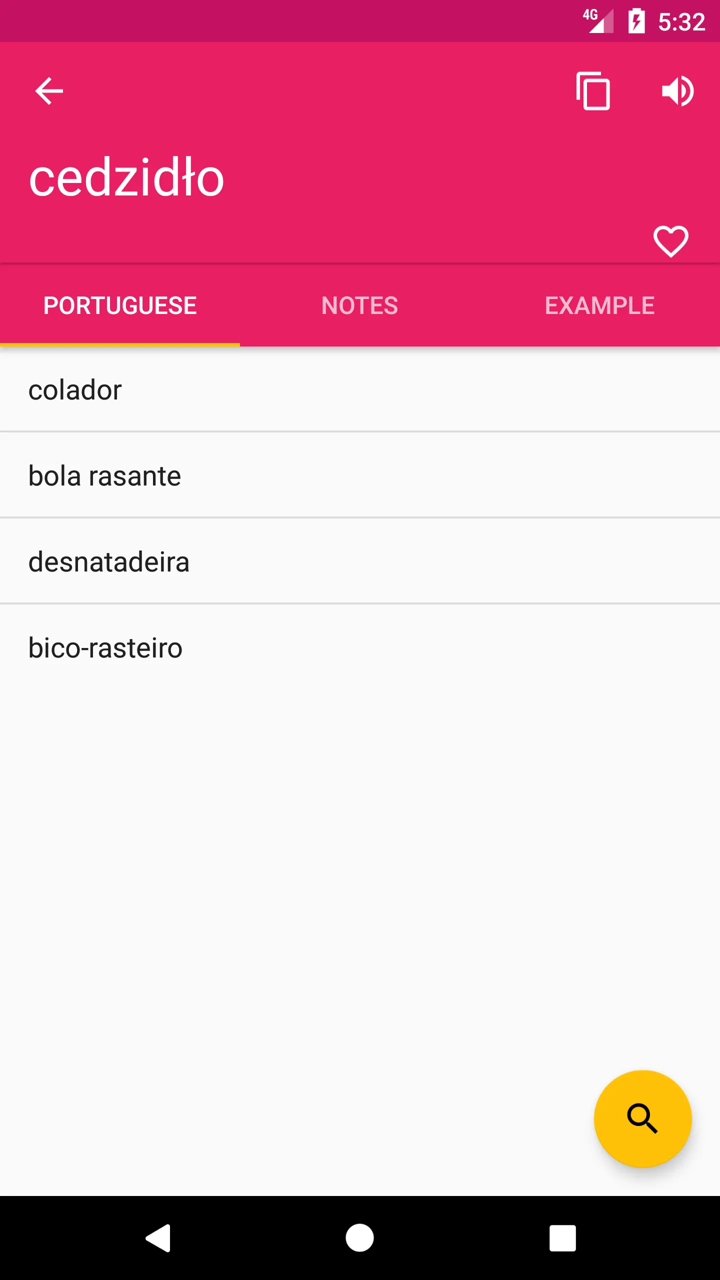 Polish Portuguese Dictionary | Indus Appstore | Screenshot