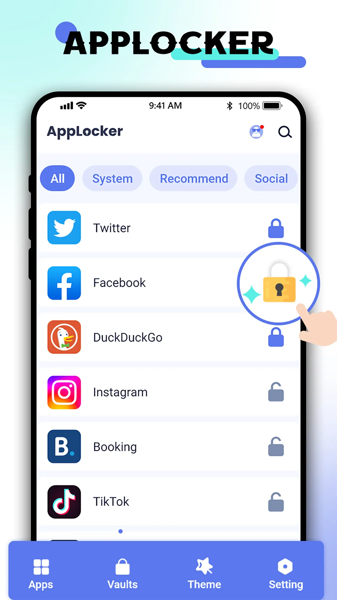 App Lock: Lock App,Fingerprint | Indus Appstore | Screenshot