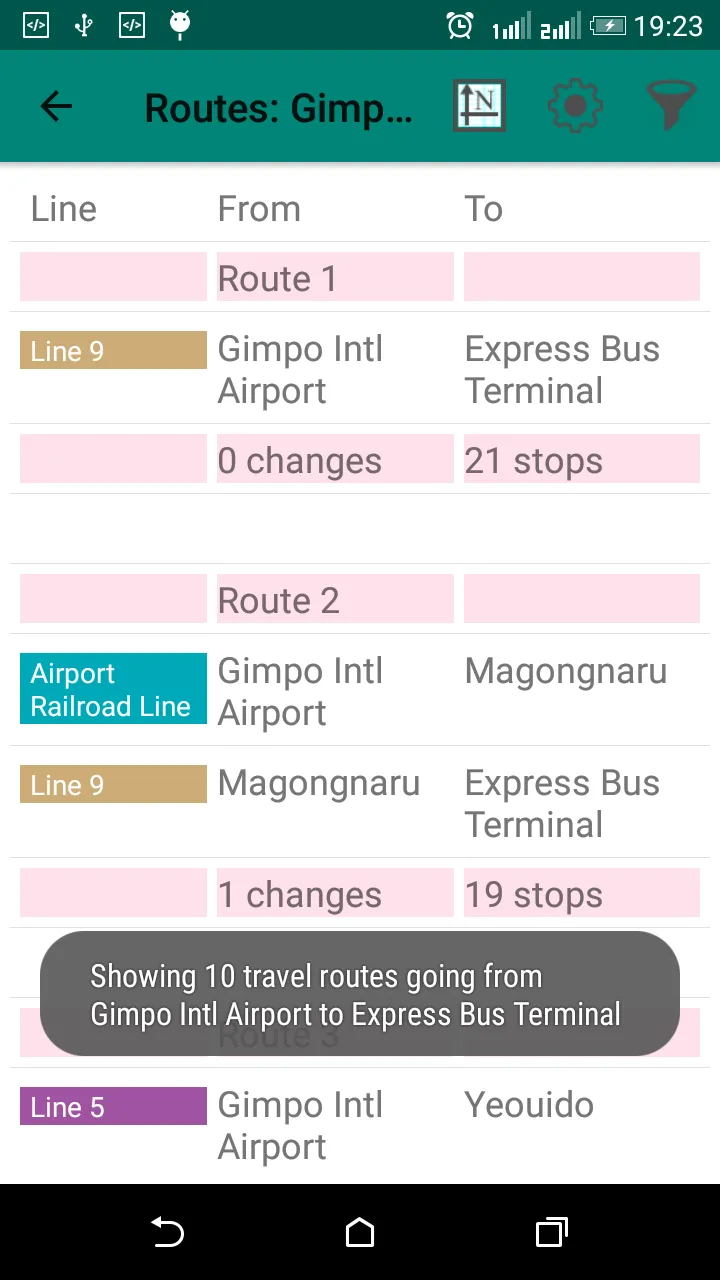 Seoul Subway Route Planner | Indus Appstore | Screenshot