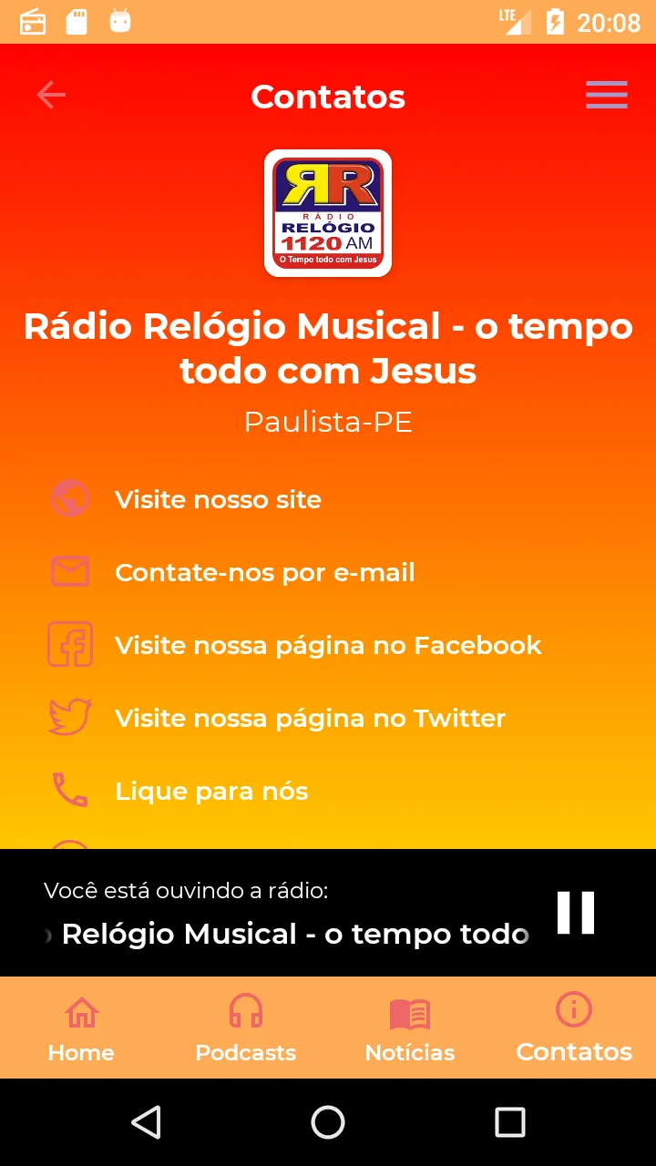 Relógio Musical 1120 AM | Indus Appstore | Screenshot