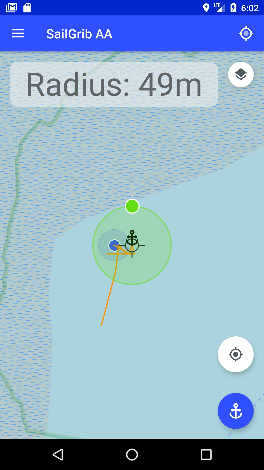 Anchor Alarm  - SailGrib AA | Indus Appstore | Screenshot