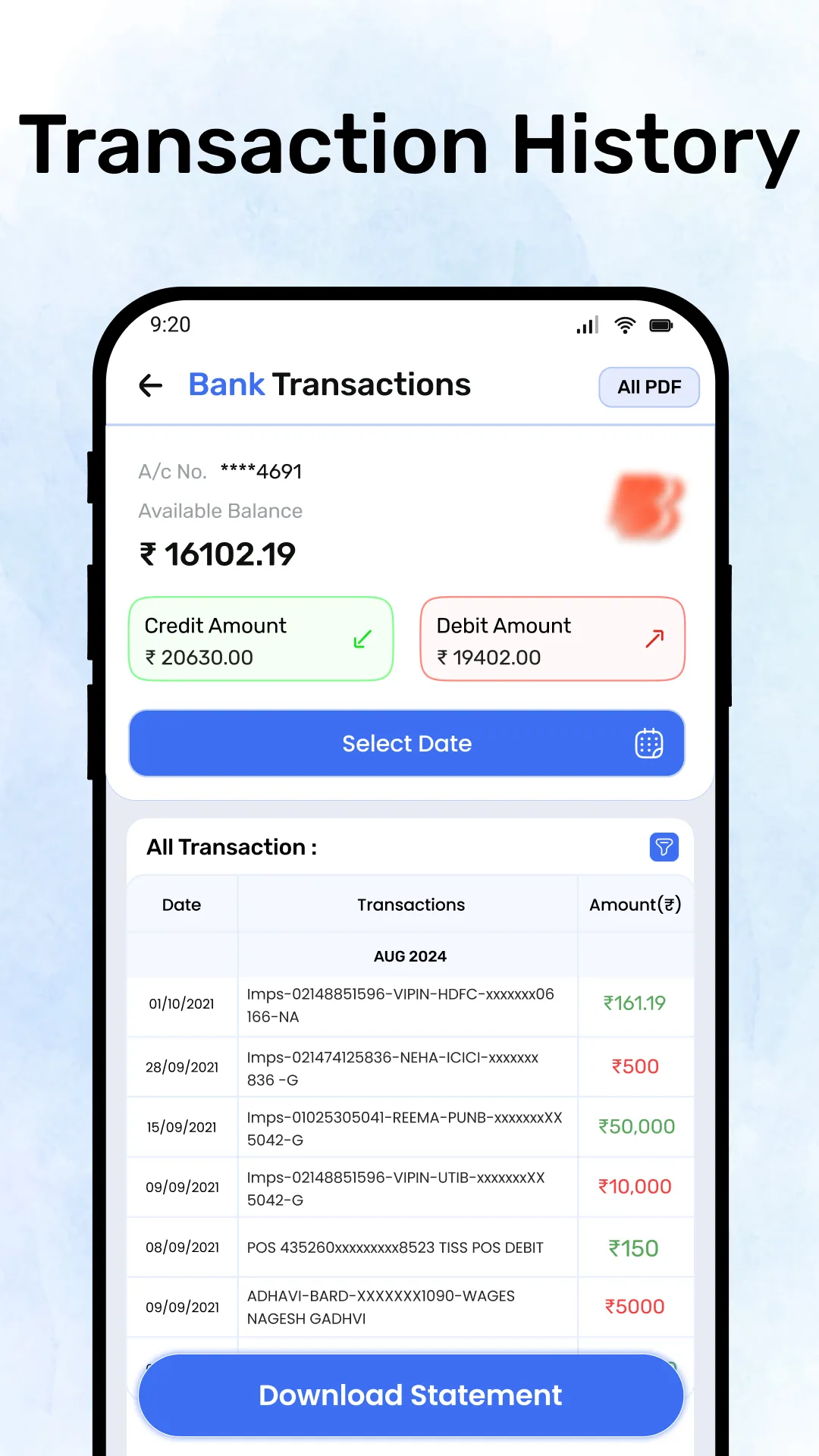 Bank Balance Check & Passbook | Indus Appstore | Screenshot