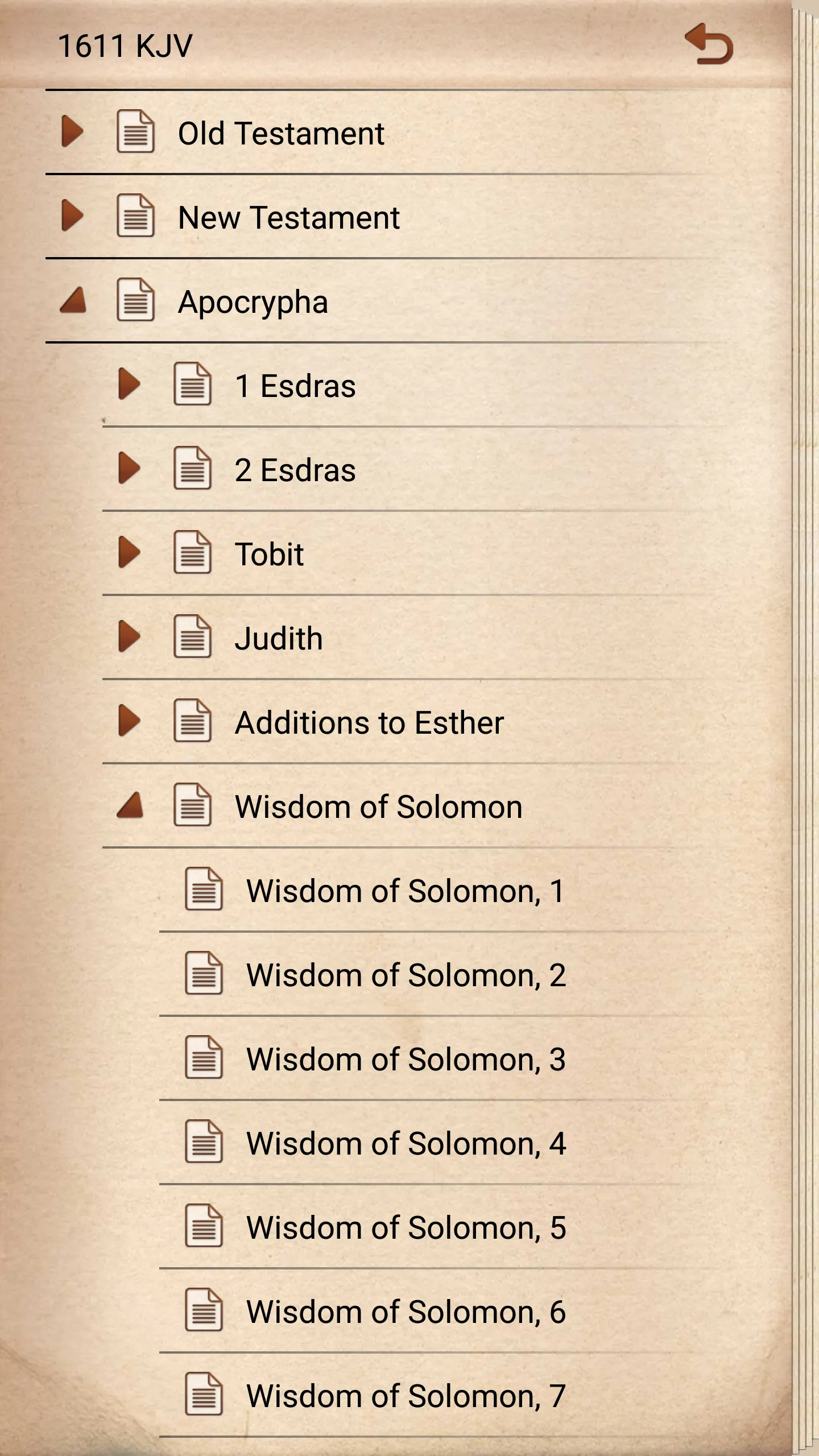 1611 King James Bible Version | Indus Appstore | Screenshot